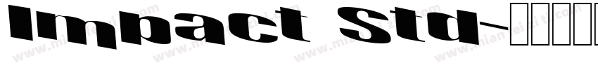 Impact Std字体转换